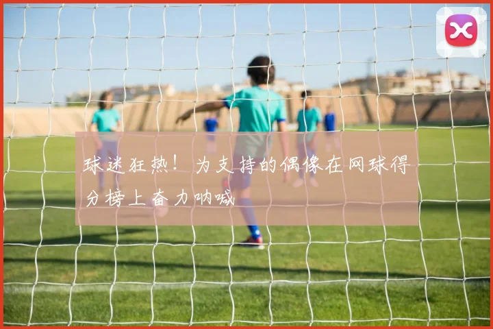 球迷狂热！为支持的偶像在网球得分榜上奋力呐喊